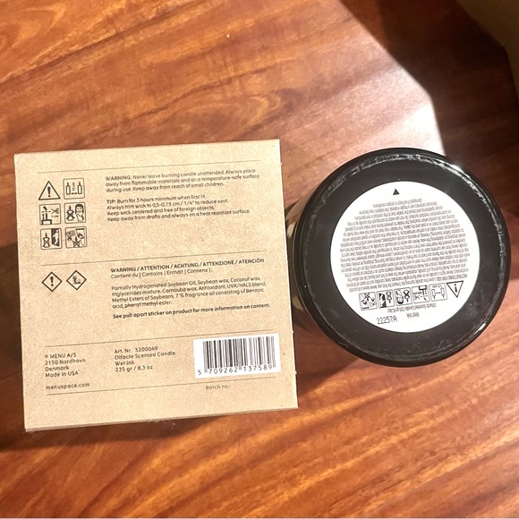 Unused Menu Candle (Audo Copenhagen) - Wet Ink - Picture 4 of 5